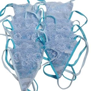 CHUNS Light Blue Lace Thong Bundle Size Large 12 For $25 New Without Tags NWOT